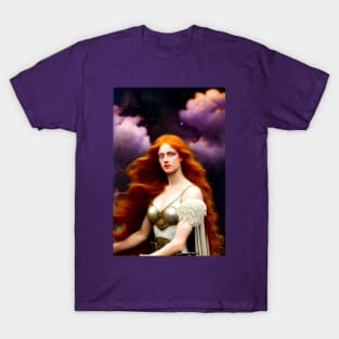 Lady With Dramatic Skies T-Shirt